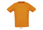 TEE SHIRT RESPIRANT SPORT HOMME ORANGE FLUO