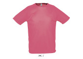TEE SHIRT RESPIRANT SPORT HOMME CORAIL FLUO