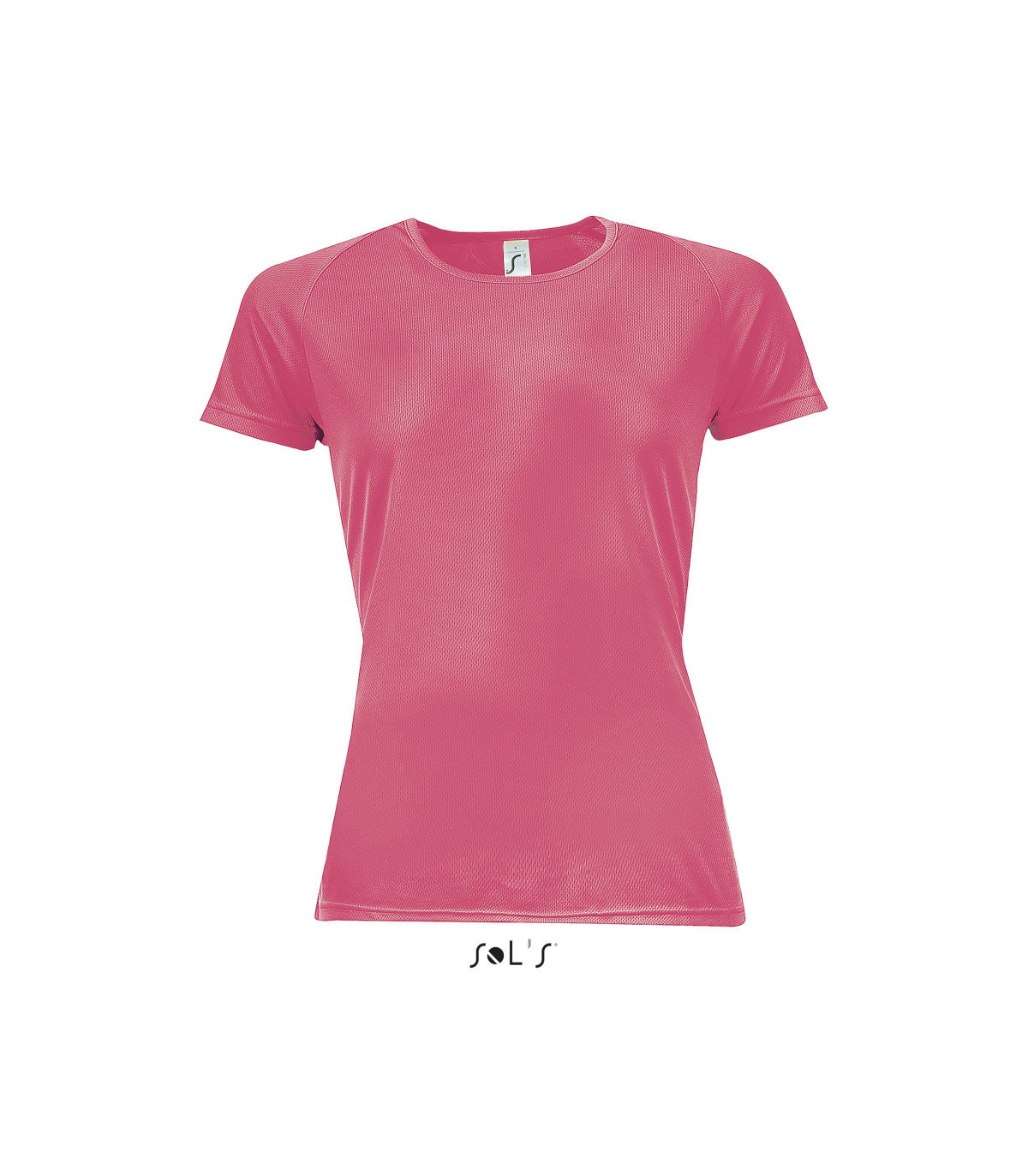 TEE SHIRT RESPIRANT SPORT FEMME CORAIL FLUO