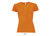 TEE SHIRT RESPIRANT SPORT FEMME ORANGE FLUO