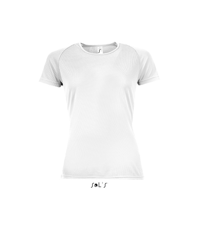 TEE SHIRT RESPIRANT SPORT FEMME BLANC