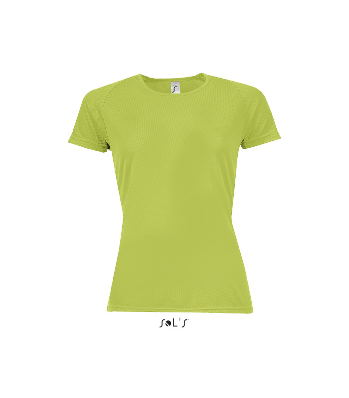 TEE SHIRT RESPIRANT SPORT FEMME VERT