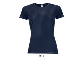 TEE SHIRT RESPIRANT SPORT FEMME BLEU MARINE