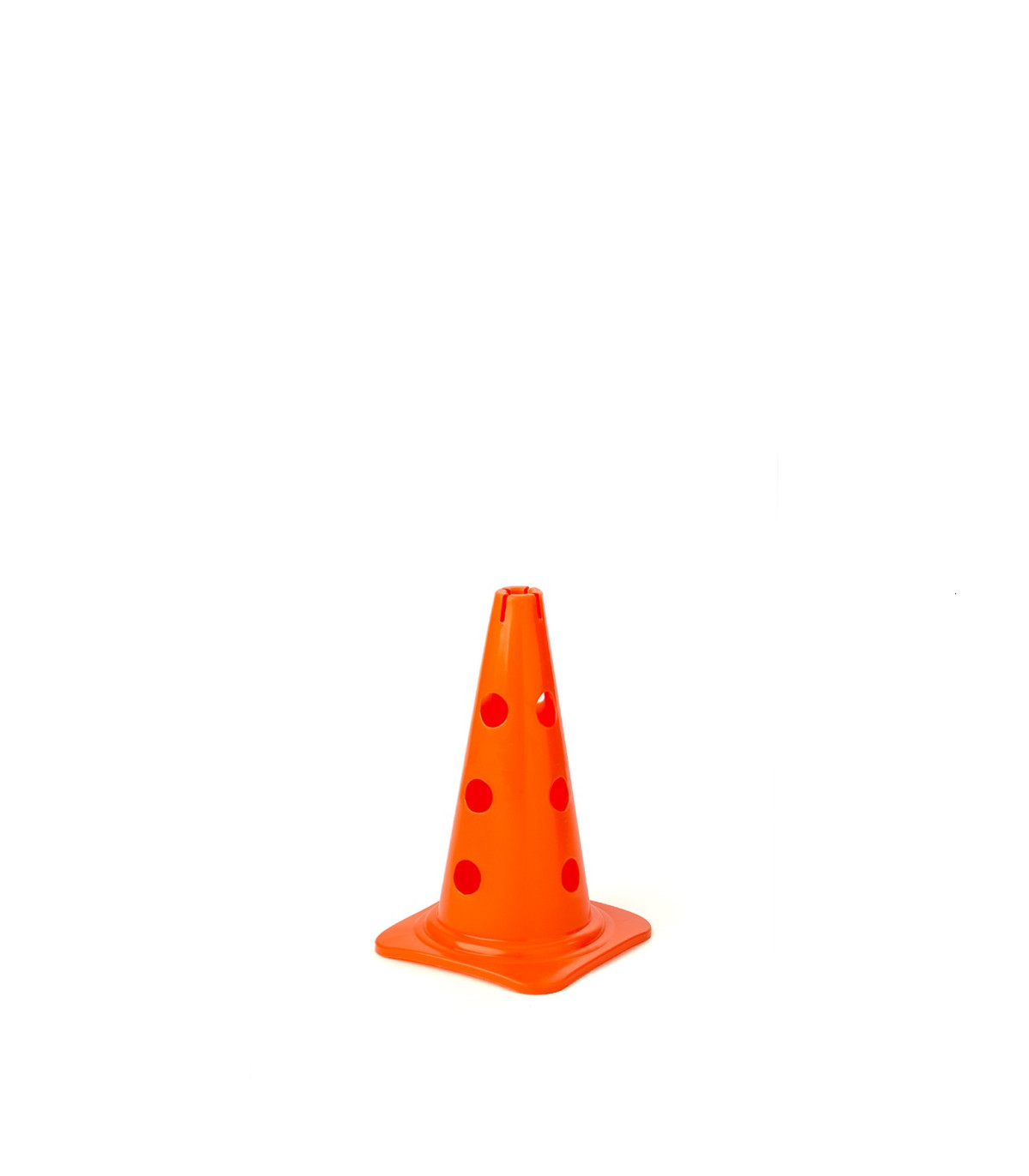 CONE DE SPORT 12 TROUS 23 CM ORANGE