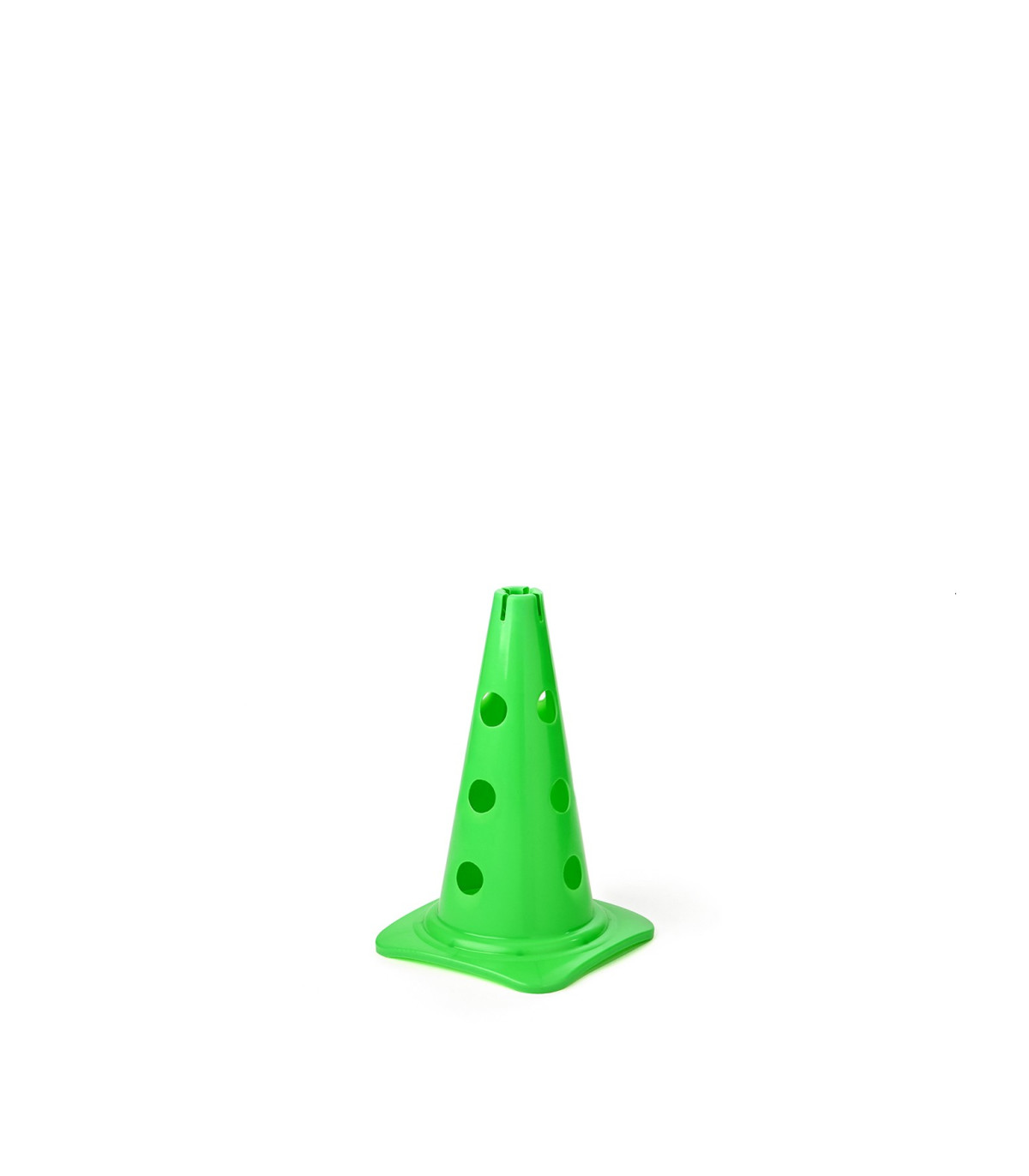 CONE DE SPORT 12 TROUS 23 CM VERT