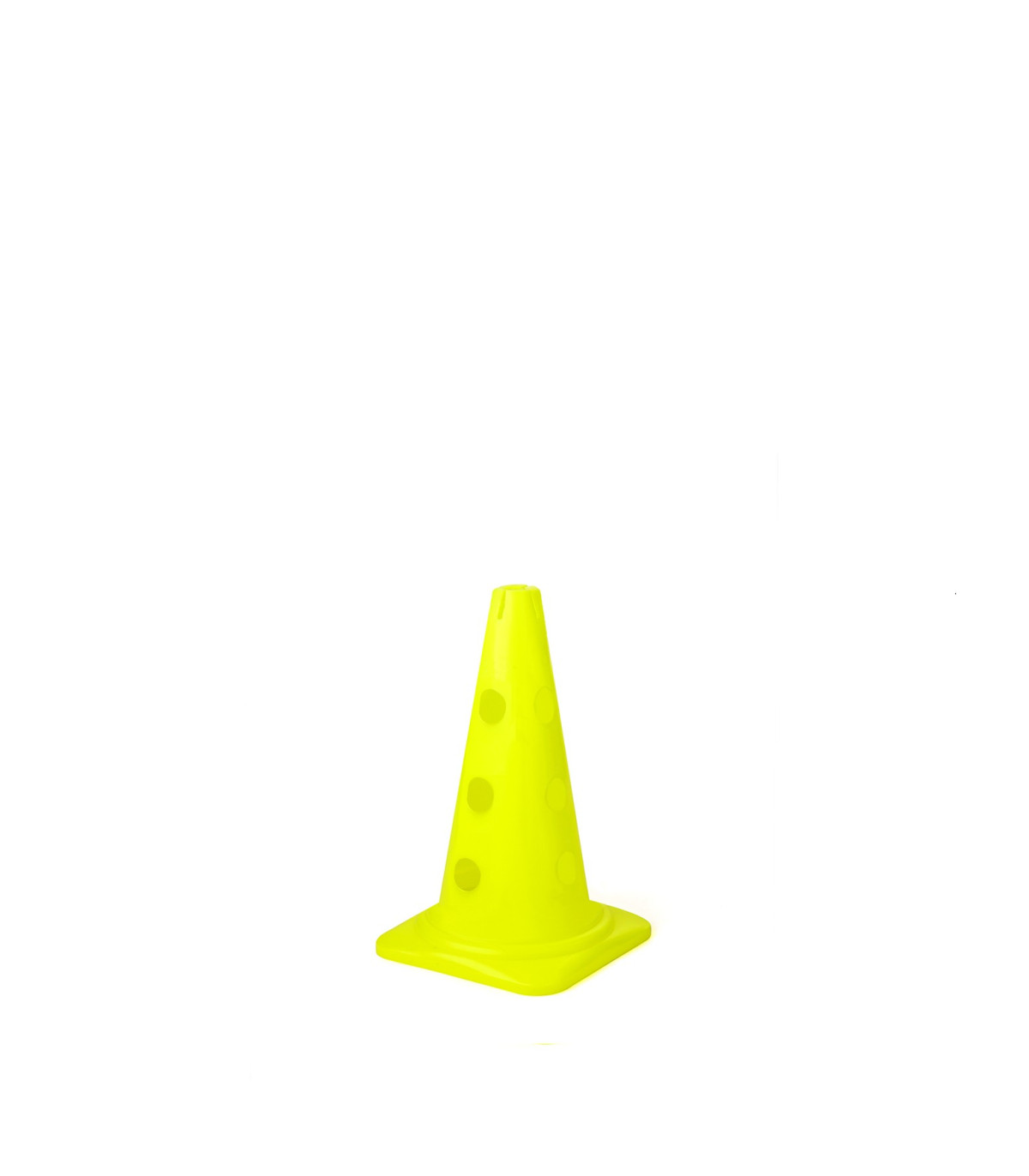 CONE DE SPORT 12 TROUS 23 CM JAUNE
