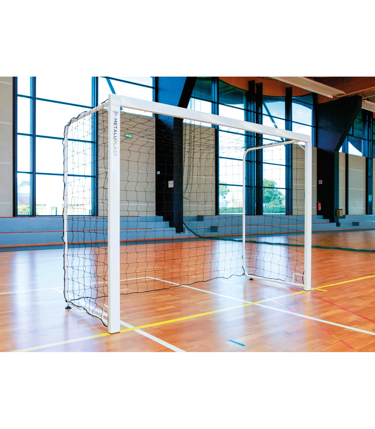 PAIRE DE BUTS HANDBALL SCOLAIRES ACIER JUNIOR 2,4 x 1,7 M INTERIEUR