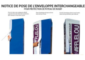 NOTICE POSE HOUSSE  PROTECTION  POTEAU  RUGBY PERSONNALISÉE