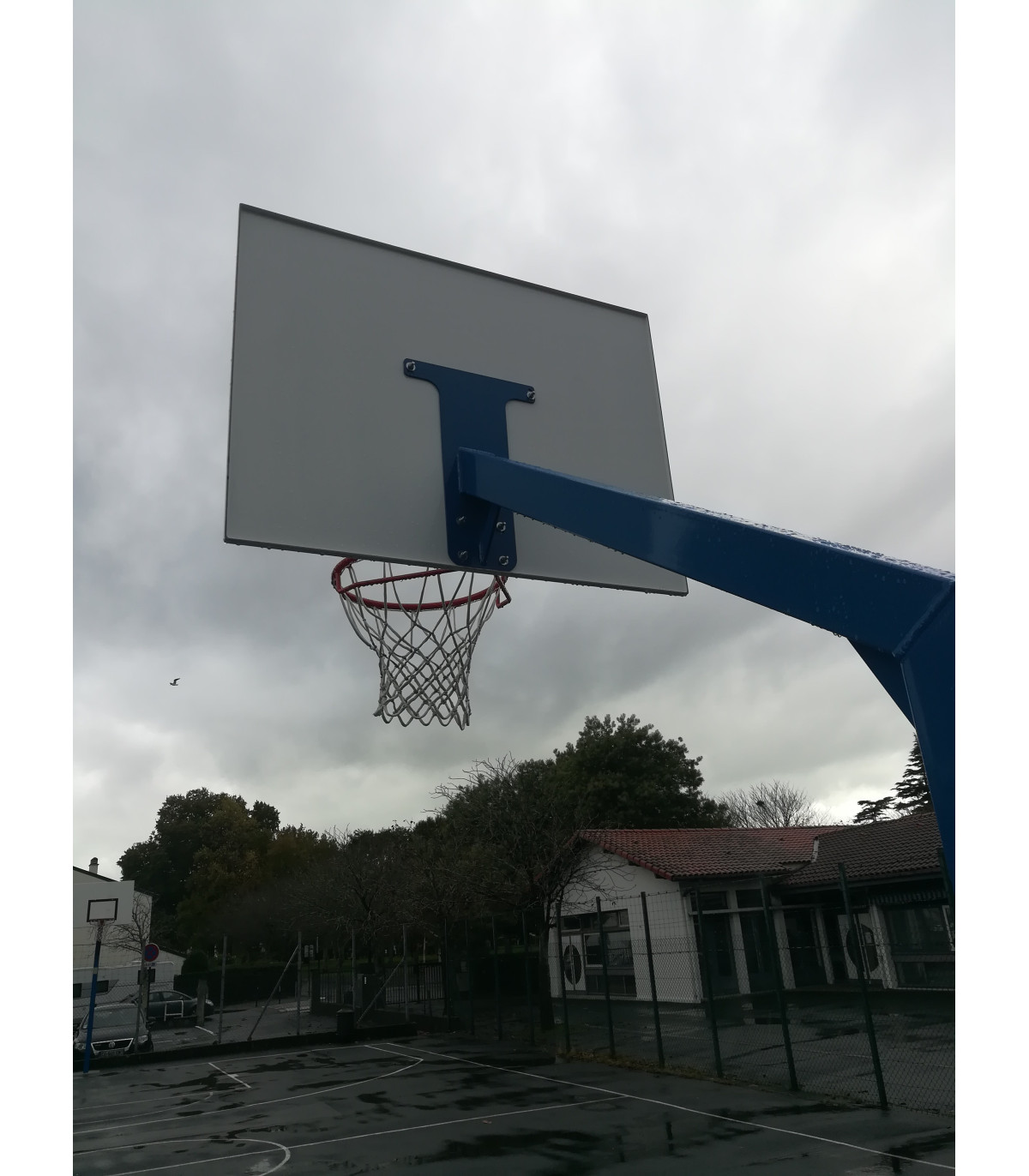 VUE ARRIERE BUT DE BASKET EXTERIEUR DEPORT 1,2M