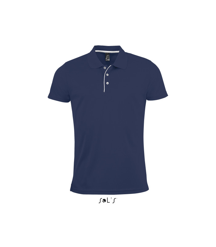 POLO  SPORT RESPIRANT HOMME BLEU MARINE