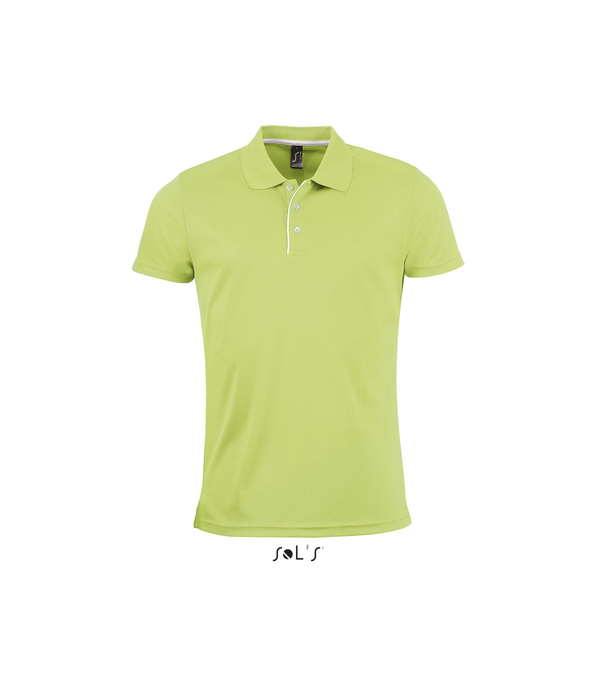 POLO  SPORT RESPIRANT HOMME VERT POMME