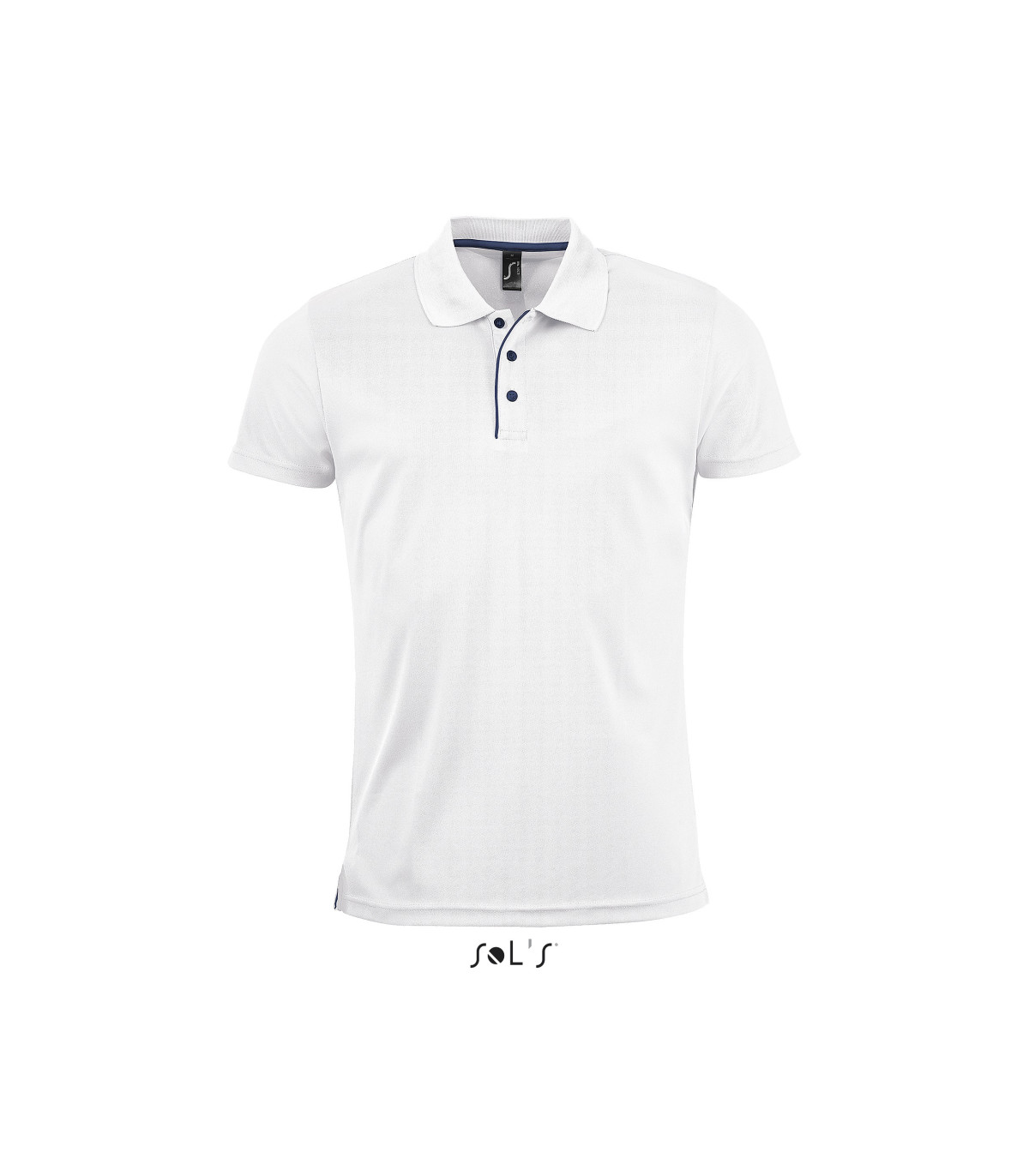 POLO  SPORT RESPIRANT HOMME BLANC