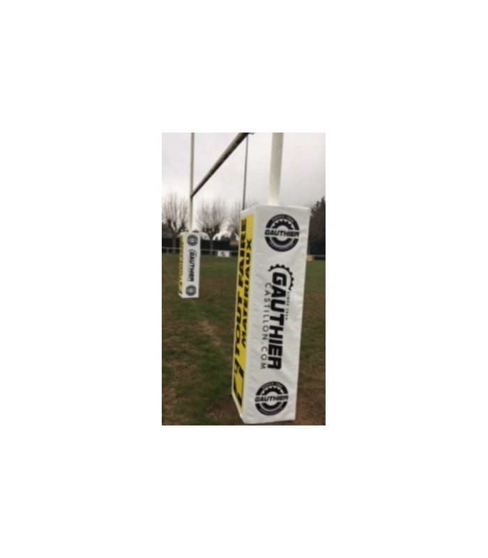 LOT DE 4 PROTECTIONS POTEAUX RUGBY PERSONNALISÉES VUE 2