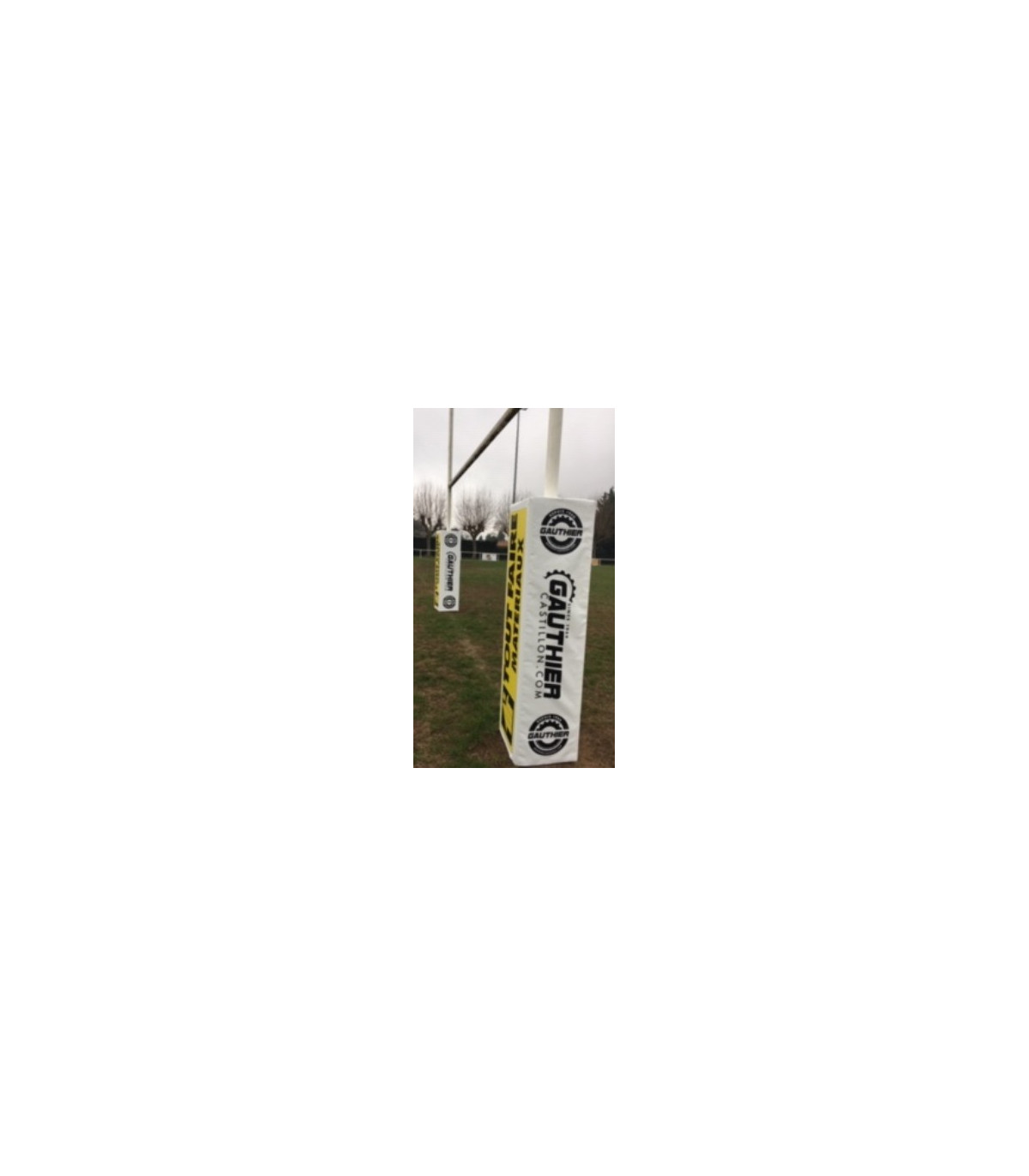LOT DE 4 PROTECTIONS POTEAUX RUGBY PERSONNALISÉES VUE 2