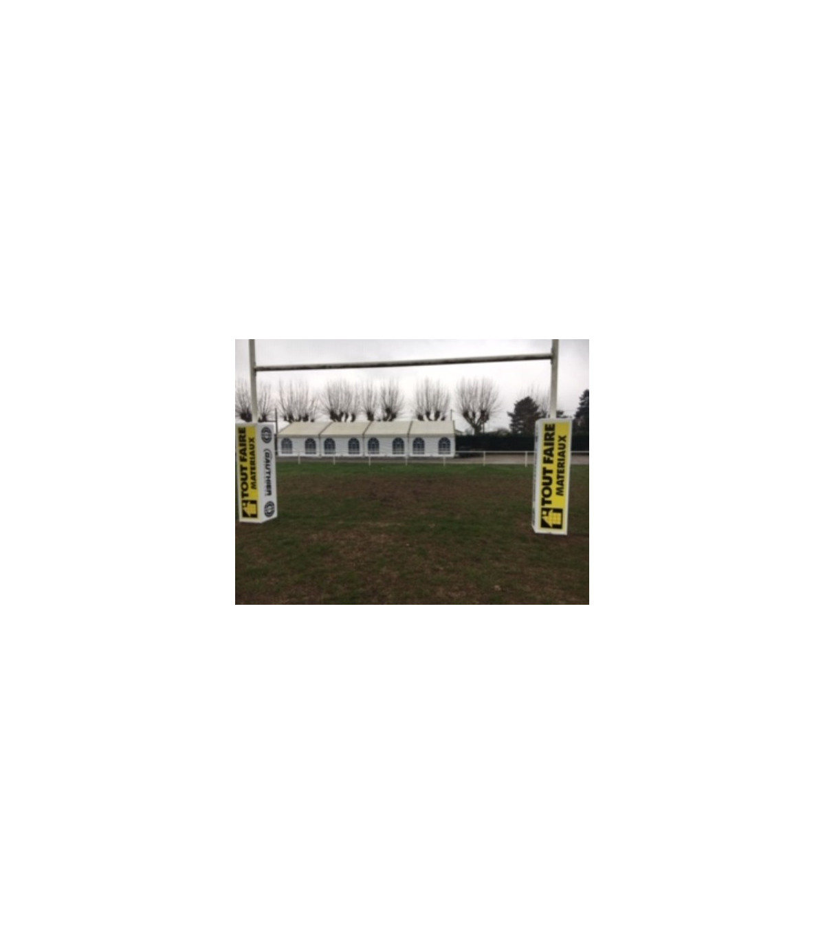 LOT DE 4 PROTECTIONS POTEAUX RUGBY PERSONNALISÉES VUE 3