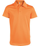 POLO SPORT RESPIRANT ENFANT ORANGE