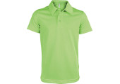 POLO SPORT RESPIRANT ENFANT VERT