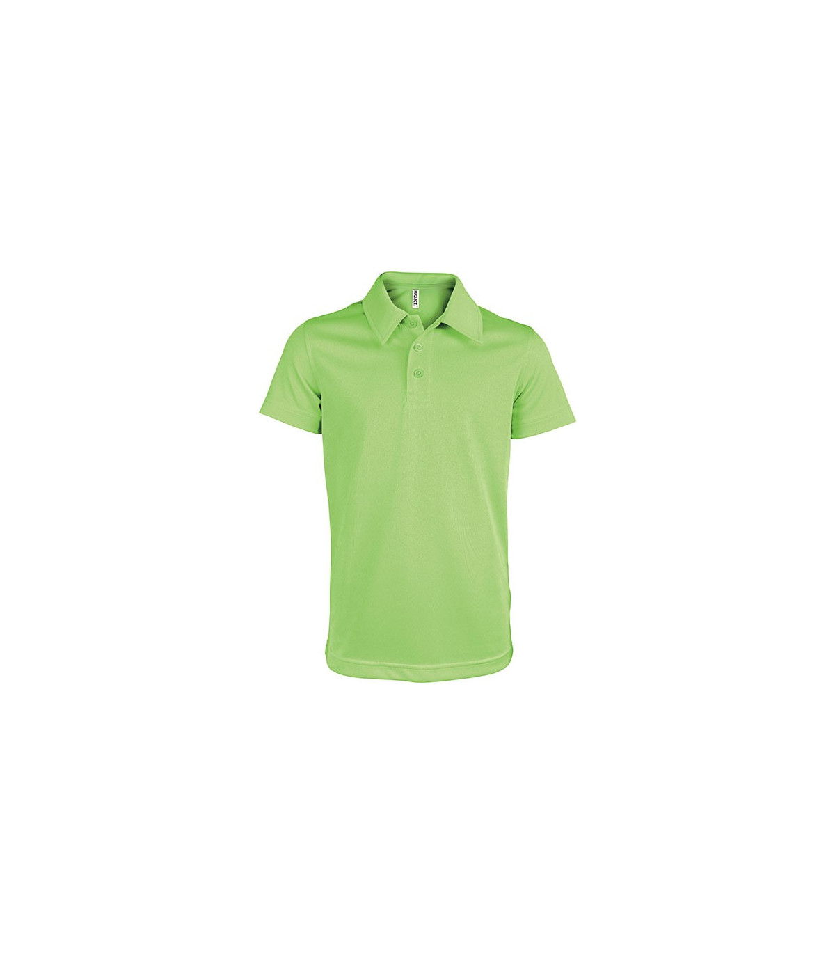 POLO SPORT RESPIRANT ENFANT VERT