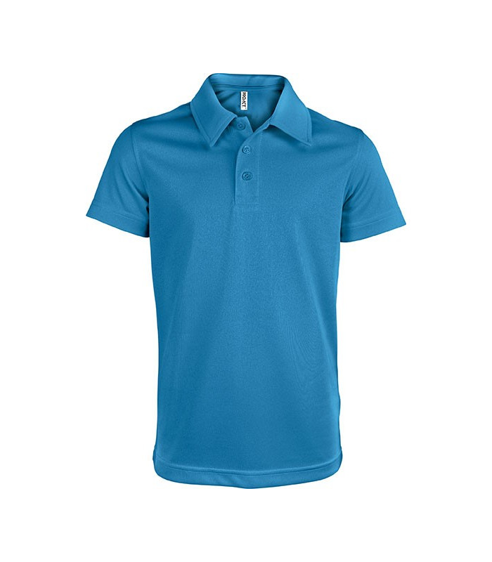 POLO SPORT RESPIRANT ENFANT BLEU ROY