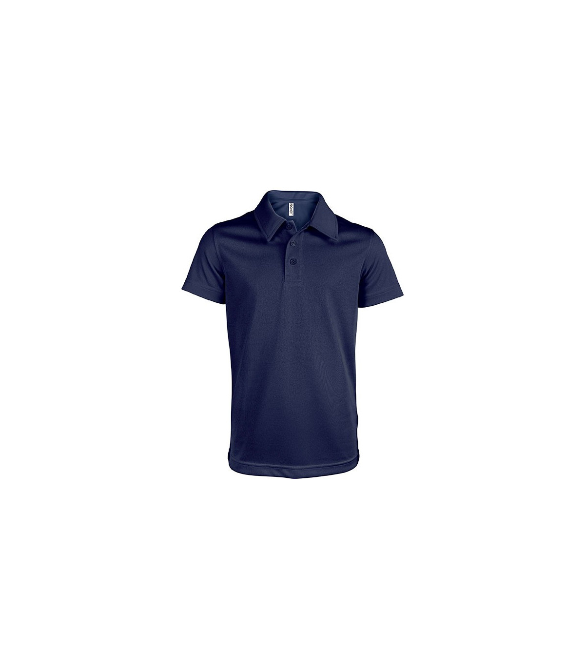 POLO SPORT RESPIRANT ENFANT BLEU MARINE