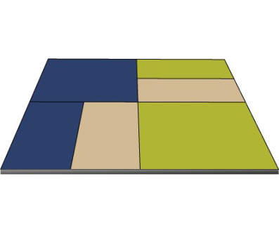 SURFACE MODULABLE GYM SANS PVC