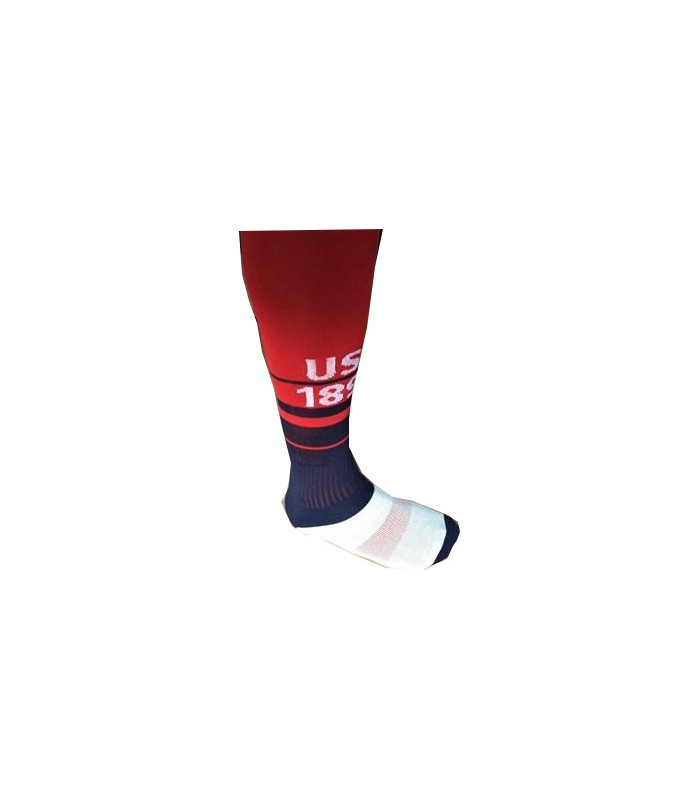 CHAUSSETTE FOOT RUGBY AVEC MARQUAGE PERSONNALISÉ VUE COTE