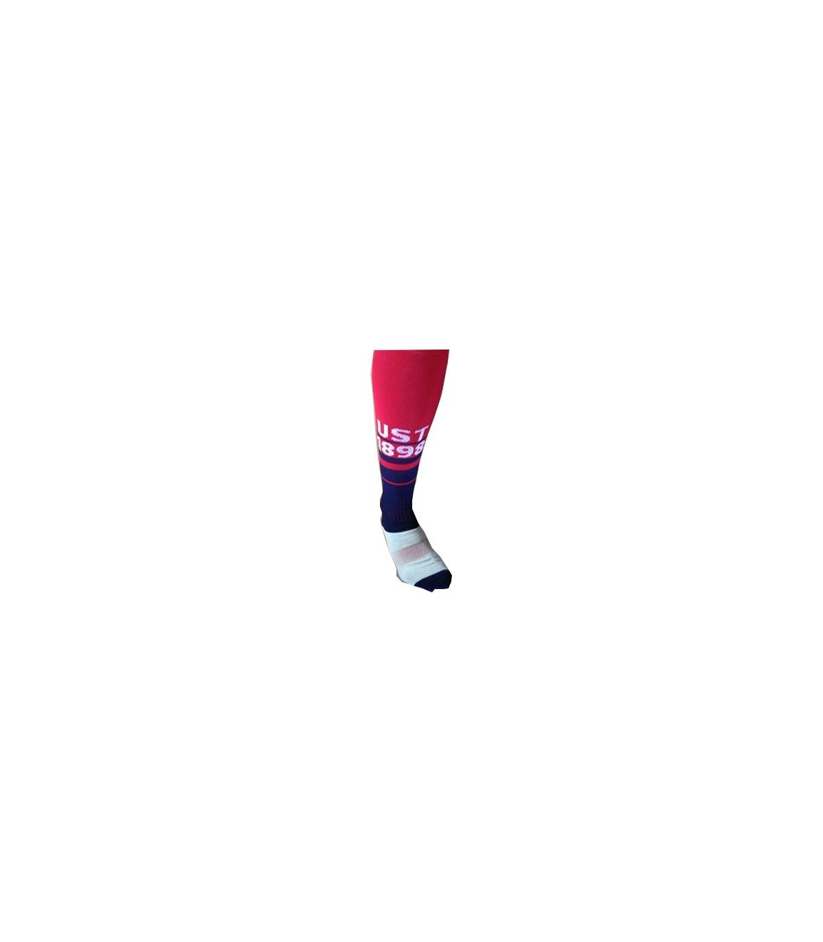 CHAUSSETTE FOOT RUGBY AVEC MARQUAGE PERSONNALISÉ DEVANT