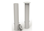 LOT DE 4 FOURREAUX POUR POTEAUX FOOTBALL 80 MM