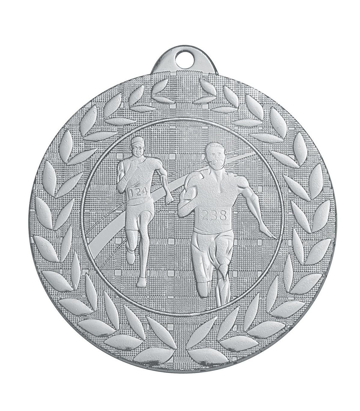 LOT DE 60 MÉDAILLES CROSS ARGENT FRAPPÉES 50 MM