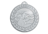 LOT DE 60 MÉDAILLES NATATION ARGENT FRAPPÉES 50 MM