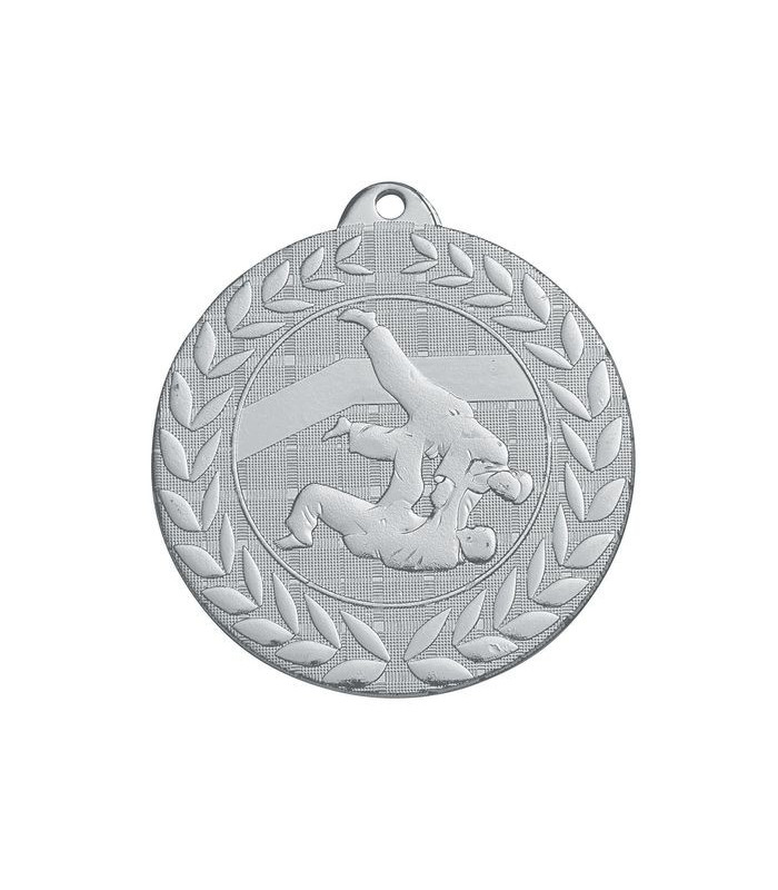 LOT DE 60 MÉDAILLES JUDO ARGENT FRAPPÉES 50 MM