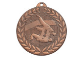 LOT DE 60 MÉDAILLES JUDO BRONZE FRAPPÉES 50 MM