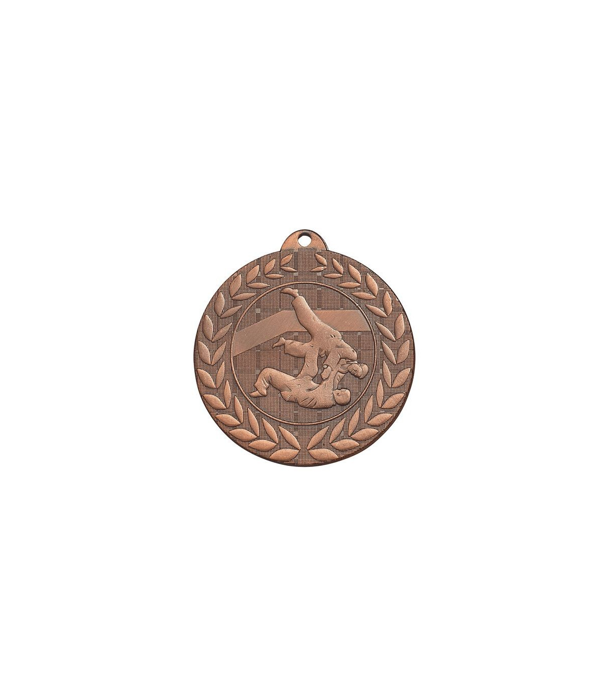 LOT DE 60 MÉDAILLES JUDO BRONZE FRAPPÉES 50 MM