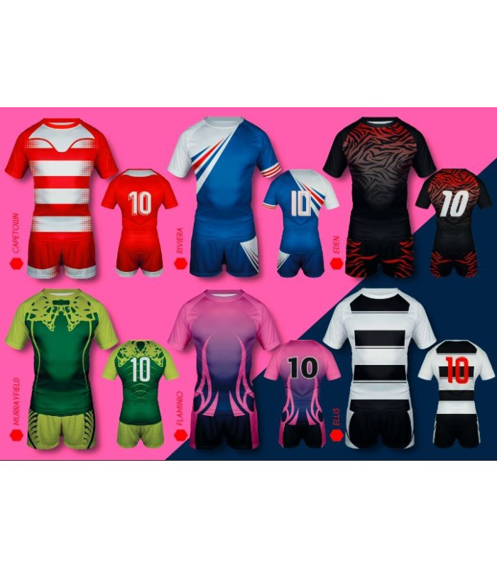 MAILLOT  RUGBY PERSONNALISÉ EXEMPLE 1