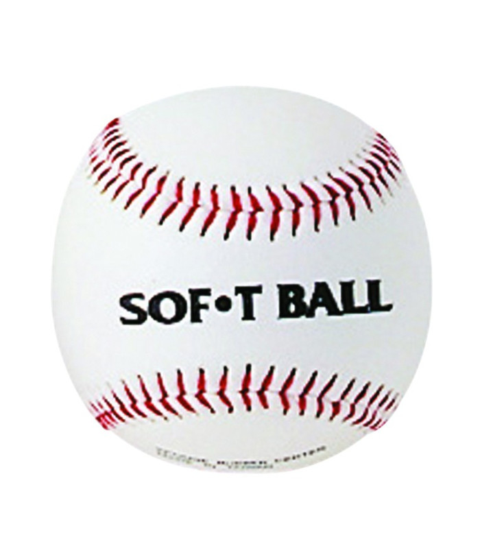 BALLE SOFTBALL 9 POUCES BLANCHE