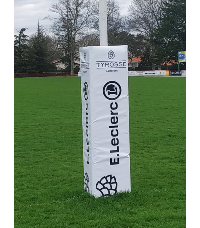 LOT DE 4 HOUSSES PROTECTIONS POTEAUX RUGBY PERSONNALISÉES TYROSSE