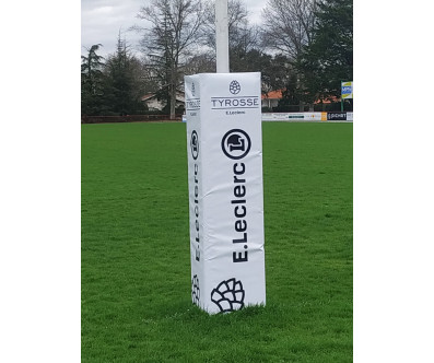 LOT DE 4 HOUSSES PROTECTIONS POTEAUX RUGBY PERSONNALISÉES TYROSSE