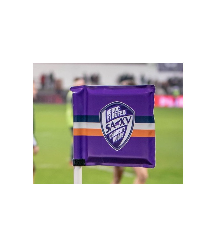 LOT DE 14 DRAPEAUX POTEAUX DE TOUCHE RUGBY PERSONNALISÉS ANGOULEME