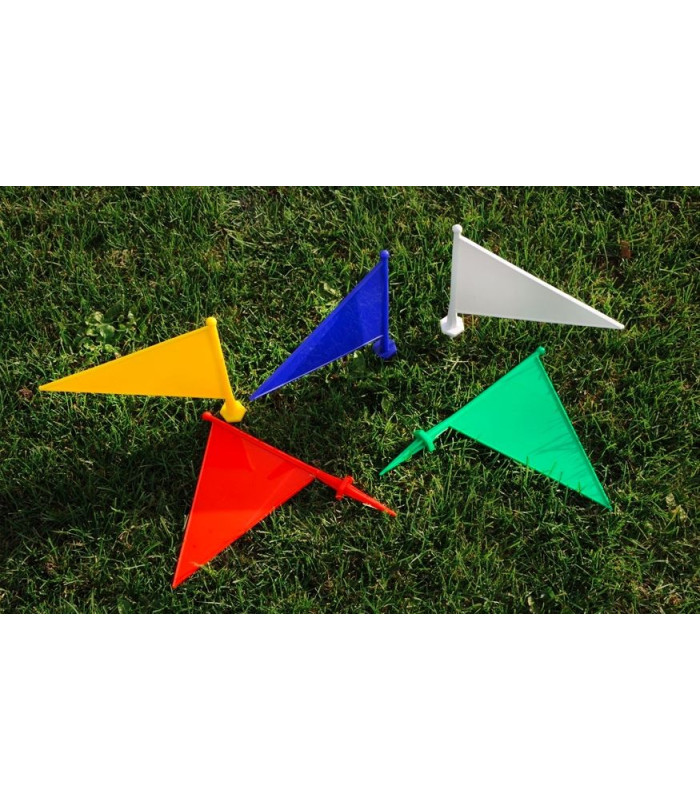 LOT DE 5 DRAPEAUX DE MARQUAGE