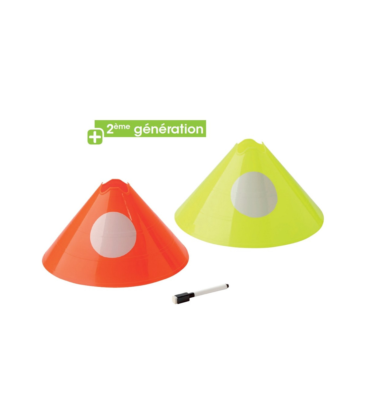 LOT DE 5 PLOTS DE SPORT POUR MARQUAGE 15 CM