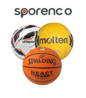 Tous les ballons sports collectifs foot, basket, rugby, volley, hand